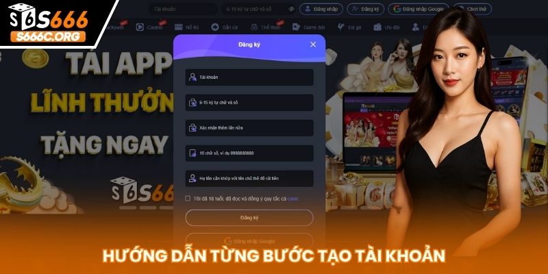 Hướng Dẫn Đăng Ký S666 Thành Công 100% - Nhận Thưởng Siêu Tốc Đăng ký S666